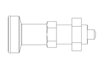 Rastbolzen D8 M16x1,5 Niro