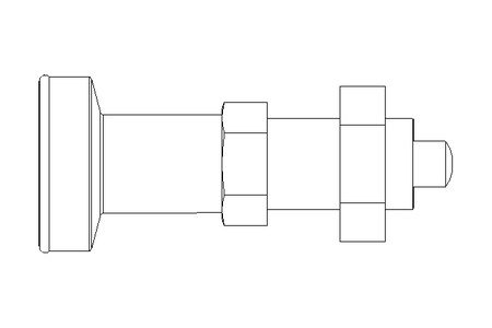 Rastbolzen D8 M16x1,5 Niro