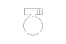 Hose clamp D=25-40 B=9