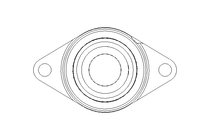 Flange bearing RCJT 35x92x51.1