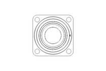 Flange bearing RCJ 80/71x197