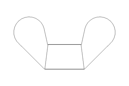 Écrou à oreilles M6 A2 DIN315