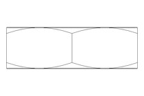 Hexagon nut M10x1 St-Zn DIN439