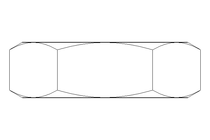 Hexagon nut LH M20x1.5 St-Zn DIN439