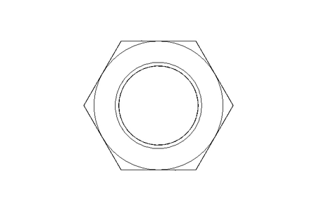 Hexagon nut LH M20x1.5 St-Zn DIN439