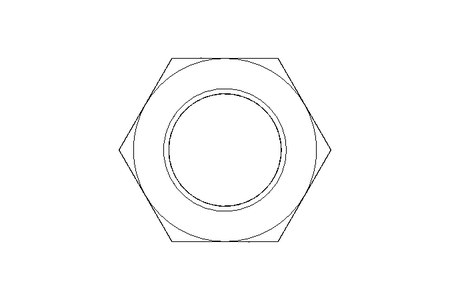 Hexagon nut LH M20x1.5 St-Zn DIN439