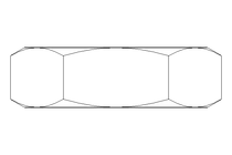 Hexagon nut M30x1.5 St-Zn DIN439