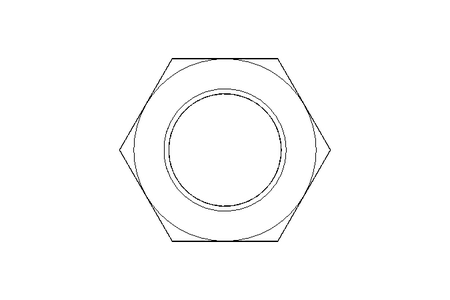 Hexagon nut M30x1.5 St-Zn DIN439