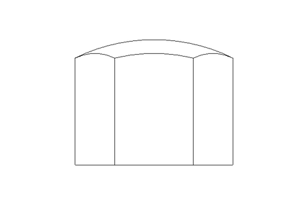 Hexagon cap nut M5 A2 DIN917