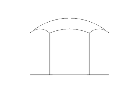 Hexagon cap nut M10 A2 DIN917