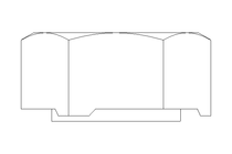 Hexagon weld nut M16 A2 DIN929