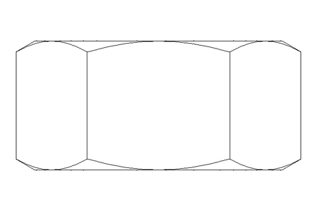 Hexagon nut M8 St-Zn DIN934