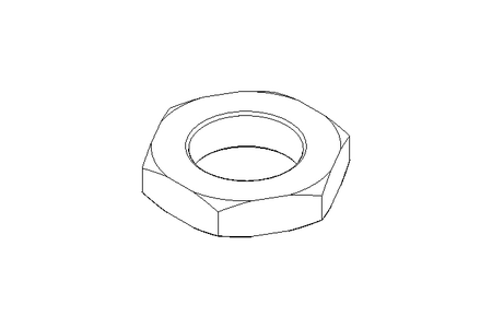 Hexagon nut M20x1.5 AL DIN439