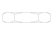 Hexagon nut M20x1.5 AL DIN439