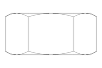 Hexagon nut LH M10 A2 DIN934