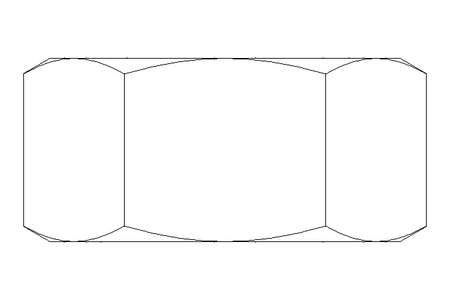 Hexagon nut LH M10 A2 DIN934