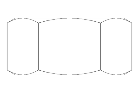 Hexagon nut LH M10 A2 DIN934