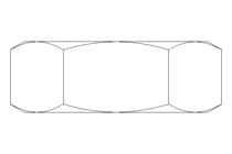 Hexagon nut M12x1.25 St-Zn DIN936