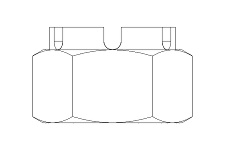 Ecrou crénelé M36x1,5 St-Zn DIN935