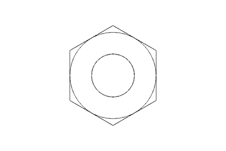 Hexagon nut M10 A2 DIN985