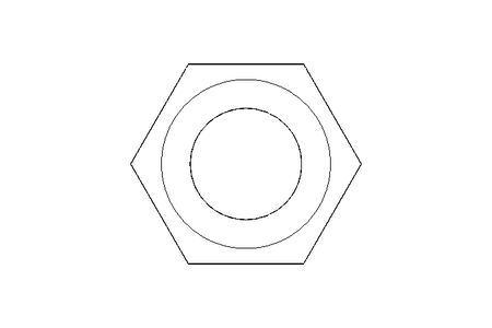 Écrou hexagonal M12x1,5 St-Zn DIN980