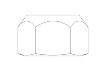 Écrou hexagonal M16x1,5 St-Zn DIN980