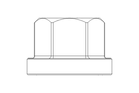 Hexagon nut with collar M8 ST DIN6331