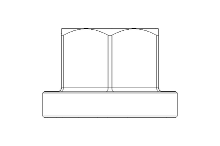 Hexagon nut with collar M8 ST DIN6331