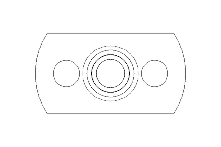 Weldable flange nut B M4 St-Zn