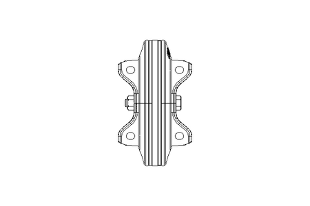 Heavy duty castor 200x50 205kg