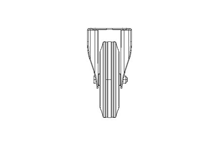 Heavy duty castor 200x50 205kg