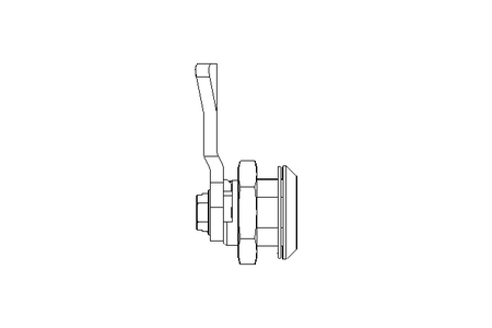 Drehriegel mit Zunge H20