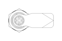 Drehriegel mit Zunge H18