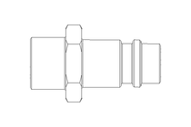 Coupling plug R1/4" outside Brass