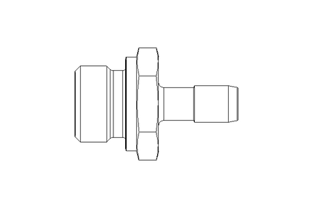 Gewindetülle G 1/2" LW 9 1.4571