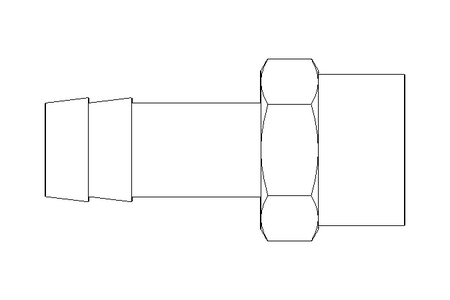 Threaded hose nozzle G1/2" LW 13 Ms