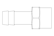 Threaded hose nozzle G1/2" LW 13 Ms