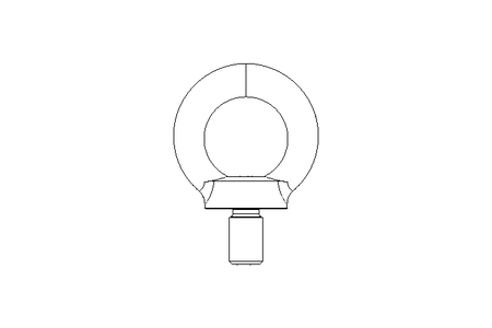 Eyebolt M12 galvanized steel DIN 580