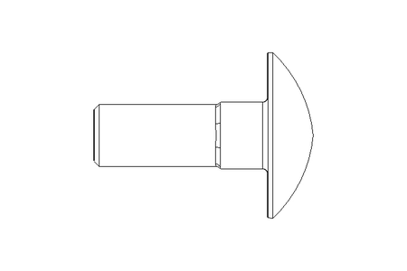 Round head screw M6x16 A2 DIN603