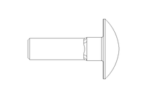 Round head screw M6x20 A2 DIN603