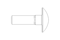 Round head screw M6x20 A2 DIN603