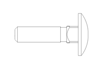 Round head screw M6x25 A2 DIN603