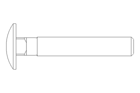 Round head screw M8x50 DIN603