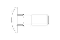 Round head screw M10x30 DIN603