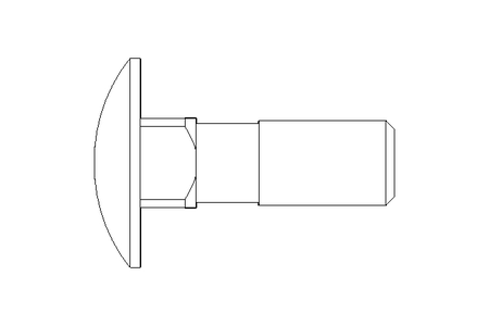 Round head screw M10x30 DIN603