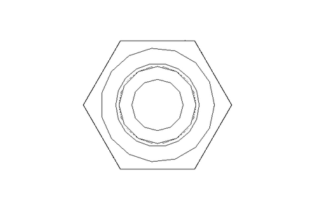 Hexagon screw M6x100 A2 70 ISO4017