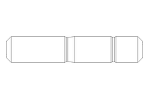 Stud bolt M10x40 A2 DIN939