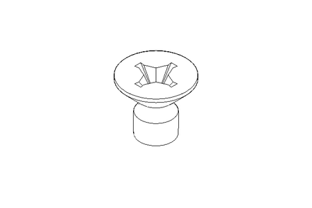 Countersunk head screw M2.5x4 A2 70