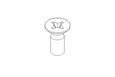 Countersunk head screw M2.5x6 A2 70