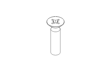 Countersunk head screw M3x12 A2 70